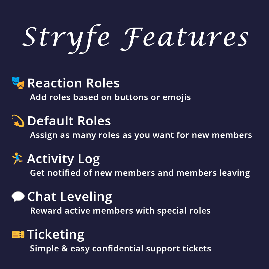 Stryfe Features